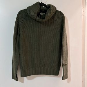 Olive Cowl Neck Waffle Stitch Sweater, Stitch Fix